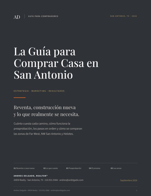 Portada de Guía para compradores de San Antonio