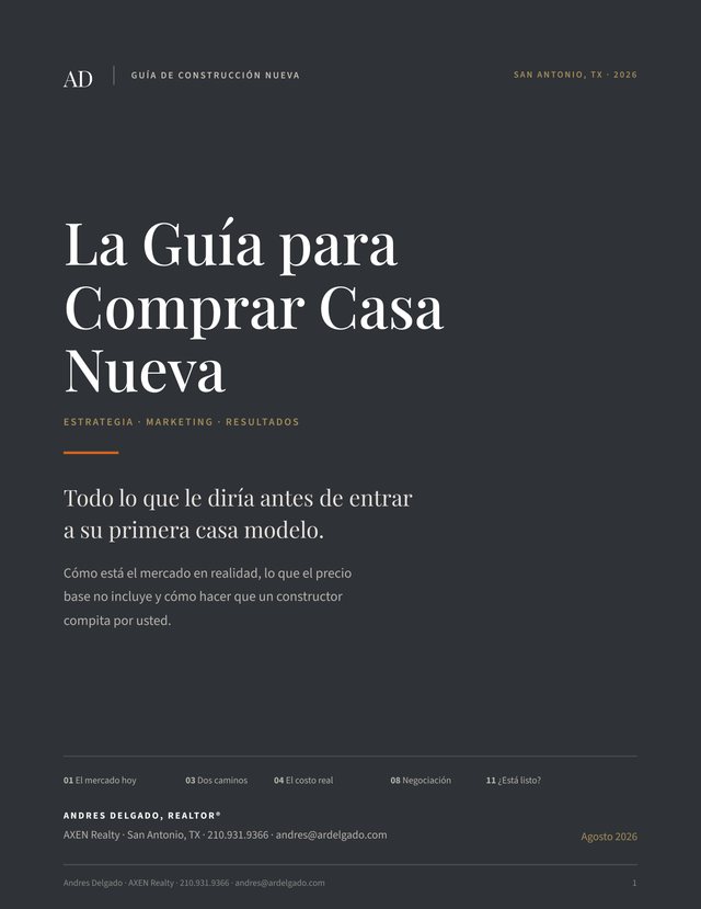 Portada de Guía para comprar casa nueva
