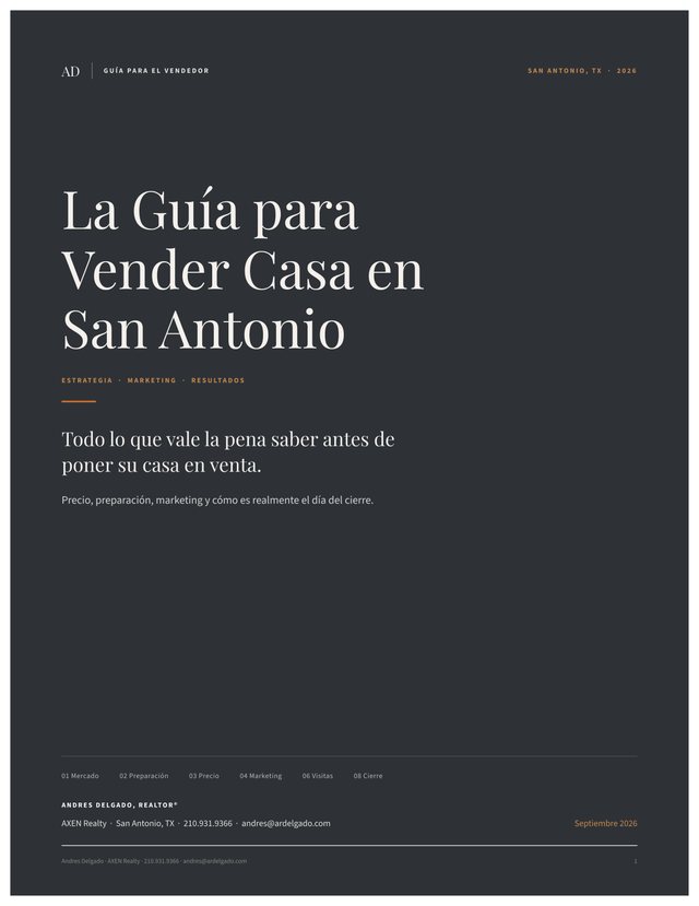 Portada de Guía para vender casa en San Antonio